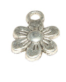 Daisy Flower #1 Charm   Tibetan Silver     J1128 Sunflower
