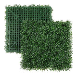 (12 pack) Mainstays 20" x 20" Green Artificial Decorative Boxwood Plant Mat Green Plant