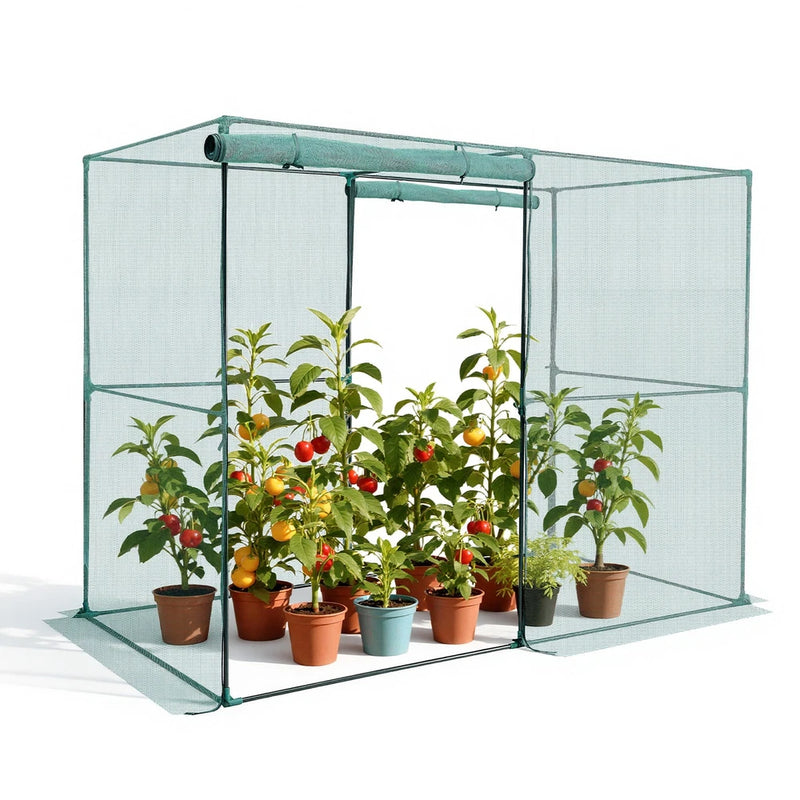 VEVOR Crop Cage for Garden 7.8x3.9x5.9 ft Wind-Resistant Plant Protection Tent Garden Plants
