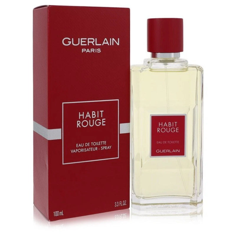 Habit Rouge by Guerlain Cologne / Eau De Toilette Spray 3.4 oz (Men) EDT