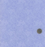 Spiegel Fabrics Blue Tone on Tone Antique Reproduction Floral Cotton Fabric BTY Flowering Plants