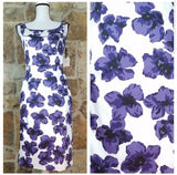 NWT Milly of New York 4 Elisa Bow Hydrangea Dress Hydrangea