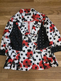 Rare Dolce & Gabbana Carnation Floral Polka Dot Blazer Carnation