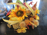 Pottery Barn 13 faux flowers sunflower + more bundle 21" fall photo shoot sample Sunflower