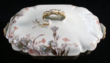 Vint~OLD CARNATION~1890's~HAVILAND LIMOGES~Porcelain~VEGETABLE DISH~11"x6.5"x2.5 Carnation
