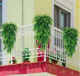 1-3X Artificial Hanging Plant Vines Fake Ivy Ferns Outdoor Wedding Garland Decor Green Plant