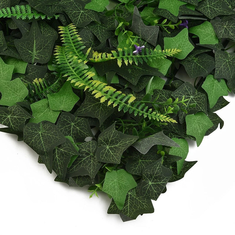 Artificial Plant Mat Greenery Wall-Hedge Grass Fence Foliage Panel Garden Decor Green Plant