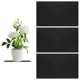 3-Pack Cork Plant Coasters, 13 Inch Square Cork Plant Mats for Garden [Gray] Garden Plants