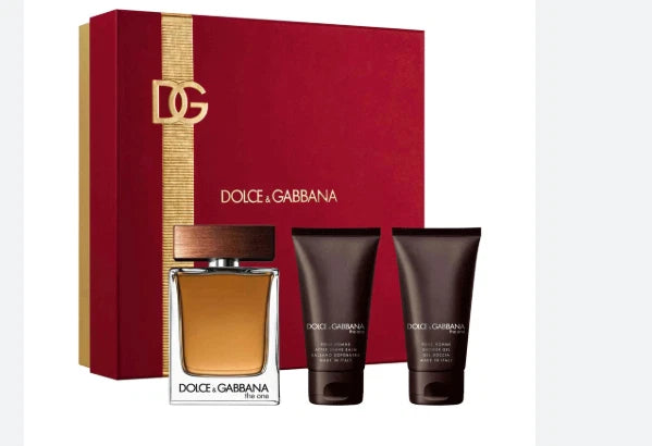 Dolce & Gabbana The One 3 Pc Set 3.3 Oz Eau de Toilette Spray For Men EDT