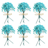 6 Pcs Mini Dried Flower Bouquet Baby's Breath Boho DIY Gift Cyan Dried Flower