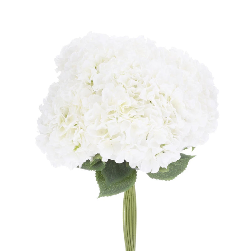 Artificial Flowers 20 Bundles, White Fake Hydrangea Plants for Wedding Outdoor Hydrangea