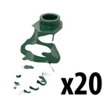 Dark Green Plant Leaf - 20-PACK - Flocked Snow - Custom Printed - Brick City Green Plant