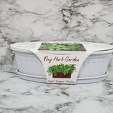 My Herb Garden White Basil, Oregano, Parsley Seed Planter Kit for Kitchen Garden Garden Plants