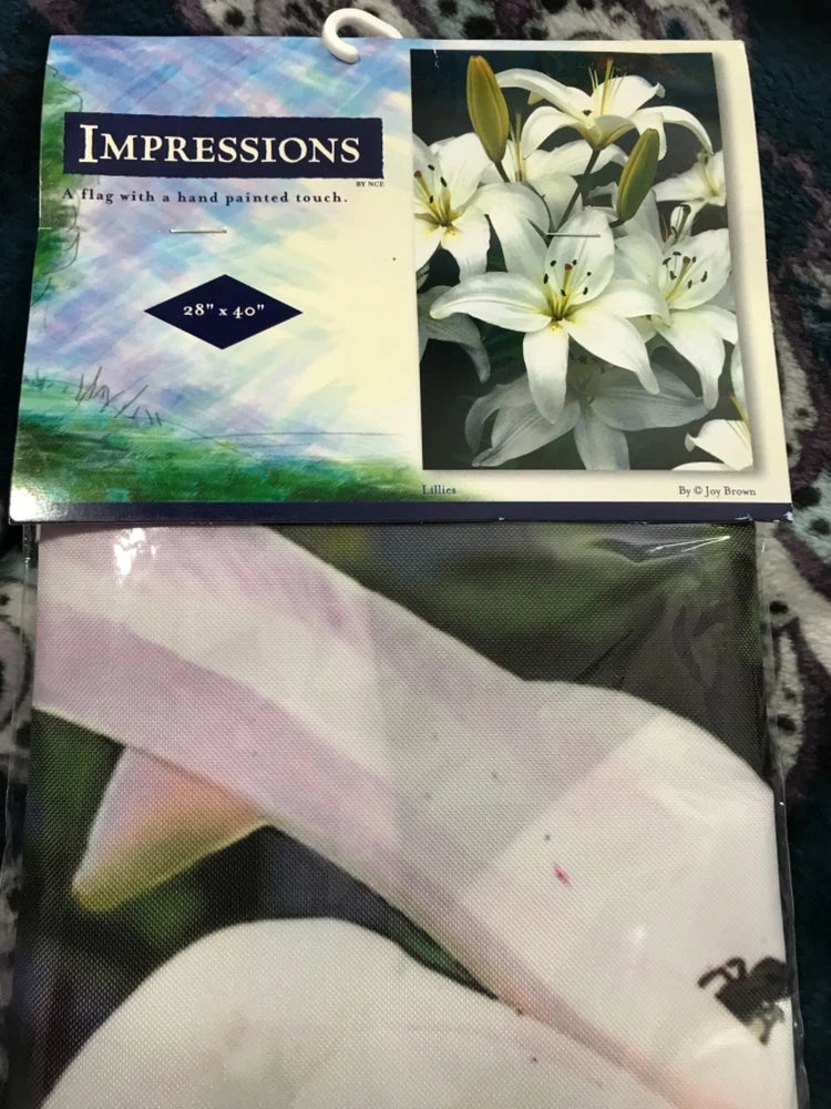 New White Lilies Lily Spring Easter Garden Decorative 28Ó x 40Ó Lily