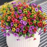 Artificial Flowers for Outdoors Faux Plants Outdoor Fake Flowers Spring Decor... Green Plant