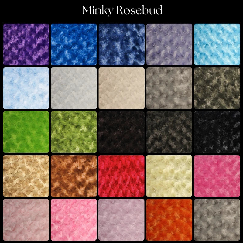 Soft Rosebud Minky Fabric Ð Sold by Yard Ð Great for Blankets, Throws& Pillows Flowering Plants