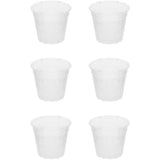 6PCS Orchid Flower Flower Pot Plastic Pots Orchids Flower Pots Balcony Garden US Garden Plants