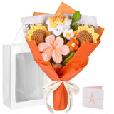 Gouraml Crochet Flower Bouquet, Orange Flowers Gifts Sunflower Sunflower