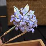 Luminous Hydrangea Flower  Hanfu Hairdress Flower Entangled Hairpin Jewelry Hydrangea