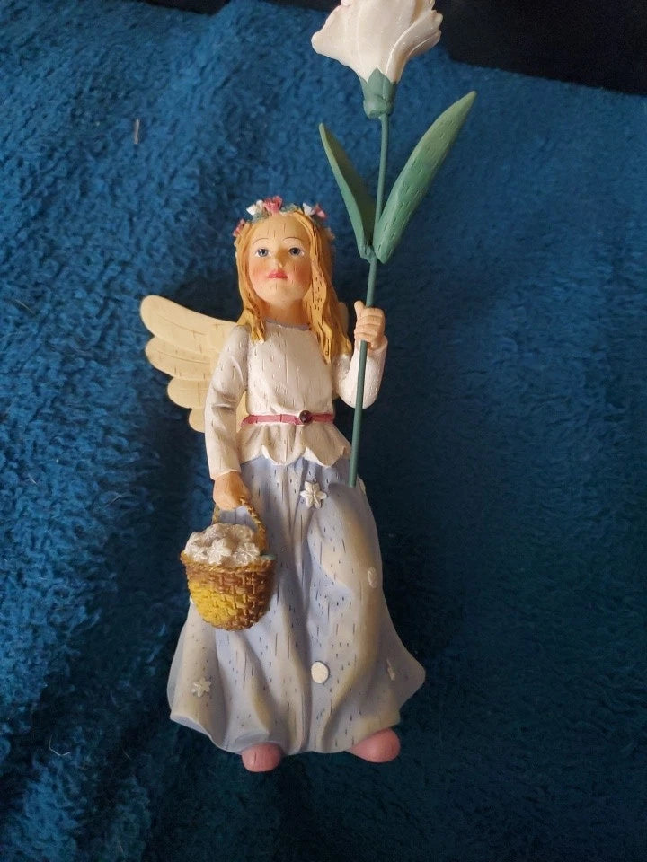 Wildflower Angels Carnations for January DEMDACO 2002 Kathy Killip NWOB Carnation