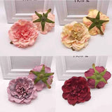 5pcs Artificial Peony Flower Head Scrapbook Flowers For Home Wedding Table Decor Peony