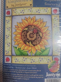 Janlynn Counted Cross Stitch Sunflower Ladybugs Picture Floral Flower Sew Craft Sunflower