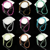 Exquisite Natural 4mm Multicolor Round Gemstone Beads Necklace 16-36" AAA++ Roses