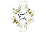 GUEST BOOK: MODERN PAMPAS GRASS AND DRIED FLOWERS By Vintage Light Press **NEW** Pampas Grass