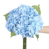 SIITUMEIZI Blue Hydrangea Artificial Flower Faux Hydrangea Blue Flowers 21 In... Hydrangea