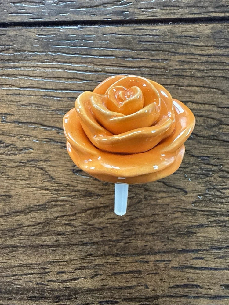 Nora Fleming Ranunculus Orange Mini Rose Retired Happy Flower Ranunculus