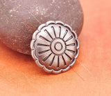 20X Retro Silver Western Sun Flower Leathercraft Belt Shealths Metal Concho 25MM Sunflower