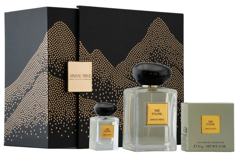 The Yulong 3PC Gift Set by Giorgio Armani 3.3oz EDT+0.25oz EDT+1.7oz Soap NIB EDT