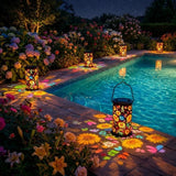 Outdoor Decorative Solar Lantern Sunflower Design Warm LED Illumination Sunflower