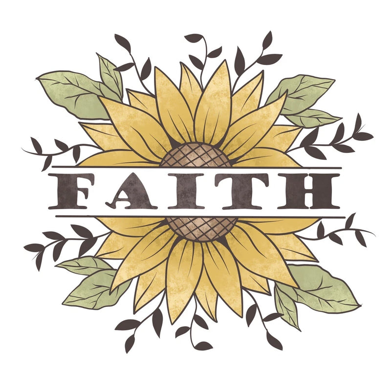 3Ó Faith Sunflower Sticker Cute Summer Flower Pot Thankful Summer Love Sunflower