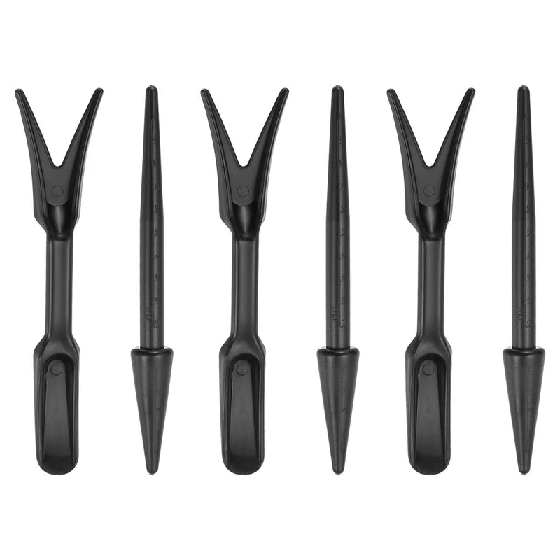 6pcs Mini Garden Hand Succulent Transplanting Tools Digging Planting Tools,Black Garden Plants