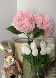 Beautiful Faux Hydrangeas Two Count. High Quality Flowers, New Hydrangea