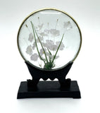 Domed Faux Dried Flowers Round Convex Display Art Dried Flower