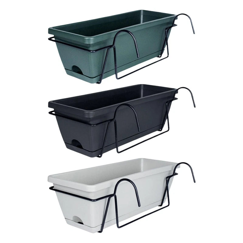 Balcony Railing Planter Ornament Plant Basket for Indoor Outdoor Yard Garden Garden Plants