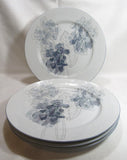 Block Spal Portugal Watercolors HYDRANGEA Mary Lou Goertzen 4 Dinner Plates GC Hydrangea