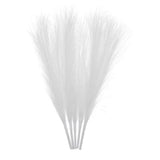 5Pcs Faux Pampas Grass 17.7" Fake Pampas Grass for Wedding Decoration White Pampas Grass