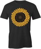 SUNFLOWER TShirt Tee Short-Sleeved Cotton FLOWER FLORAL CLOTHING S1BSA587 Sunflower