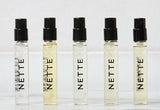 NETTE edp LEMON, Vanille, Foret, Night,Coco,PEAR 3mL Trial Vial CHOICE: PICK 1 EDP
