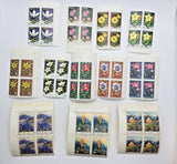 Vintage Postage Stamps USSR Flowers Carnations Tulips Fritillary Yellow Various Carnation