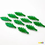Lot of 10 Genuine LEGO Green 8x3 Stud 6148 Small Palm Leaf Tree Plants Leaves Green Plant