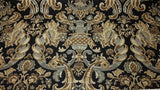 BALLARD DESIGNS PALOMAR BLACK KRAVET FLORAL VASE 100% LINEN FABRIC BY THE YARD Flowering Plants