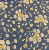 A Stitch In Time With Mother Goose Floral Fabric By Red Rooster Yellow Blue BTHY Flowering Plants