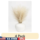 14in Artificial Pampas Grass Silk Plant in White Vase Indoor DŽcor Centerpiece Pampas Grass