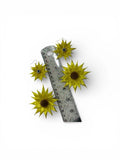 Handmade Set of Earrings and Hair Clips. Yellow Flowers . Sunflowers. GiftForHer Sunflower
