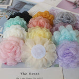 2 1/2 inch wide chiffon flowers select color price for 1 flower Roses