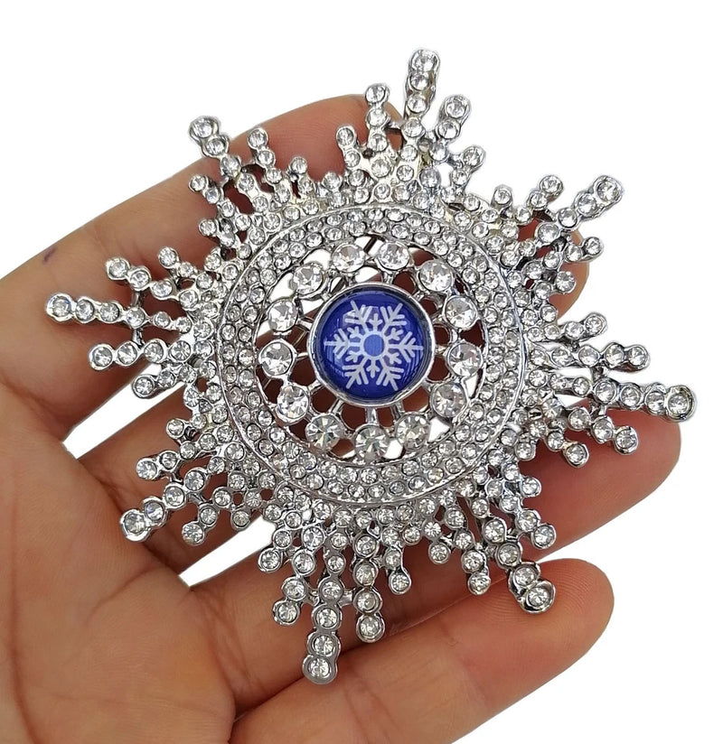 Unique Sunflower Flower Brooch Pin Pendant Clear Rhinestone Crystals BP06014B6 Sunflower